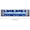 Christmas Wrapping Paper Roll - Mini Roll - 3 Rolls - 17 Inch x 120 Inch Per Roll - Blue and White Winter Wondland, Snowflake, Snowman Holiday Collection with Metallic Foil Shine